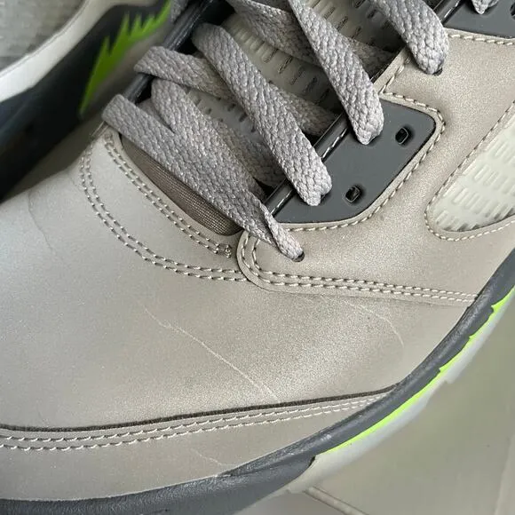 Air Jordan 5 Retro 'Green Bean 2022' Mens Size 12 Green/Flint Grey DM9014-003