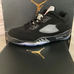 Air Jordan 5 Retro Low Golf Black Metallic Golf Shoes Nike - worn once