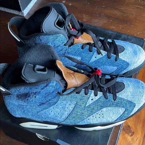 Air Jordan 6 RETRO Washed Denim Men's Sneakers