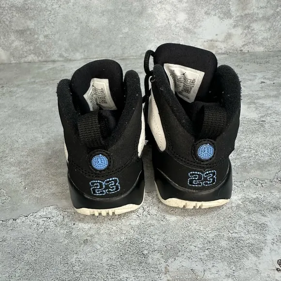 Air Jordan 9 Retro University Blue” UNC 401812-140 Toddler Td Baby Boy Size 6C