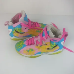 Air Jordan Retro Flight Customized Paint Rare Sneakers 677238-131 Size 6Y 7.5W