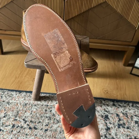 Alden Tan Chukka Boots with Suede Upper