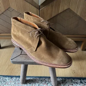 Alden Tan Chukka Boots with Suede Upper