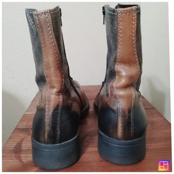Aldo Brown and Black Cowboy Western Boots Size 41