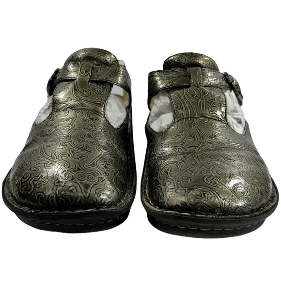 Alegria ALG-511 Pewter Slip On Clog Shoes