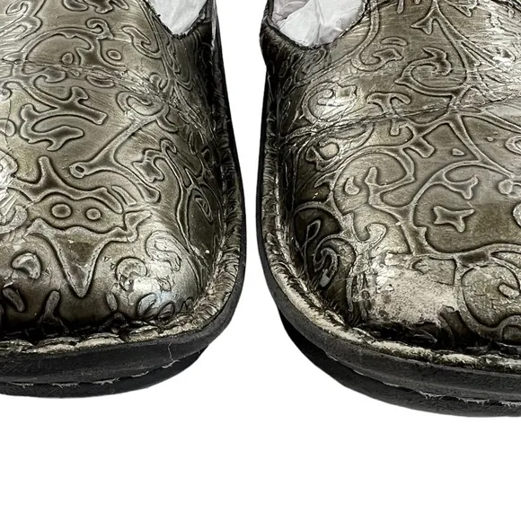 Alegria ALG-511 Pewter Slip On Clog Shoes