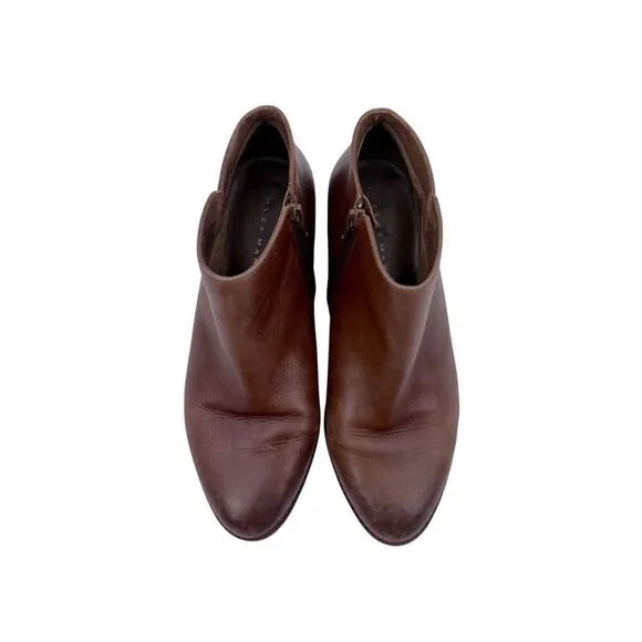 Alex Marie Boots Booties Leather Brown Tan 8