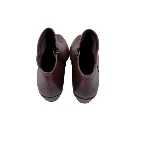 Alex Marie Boots Booties Leather Brown Tan 8