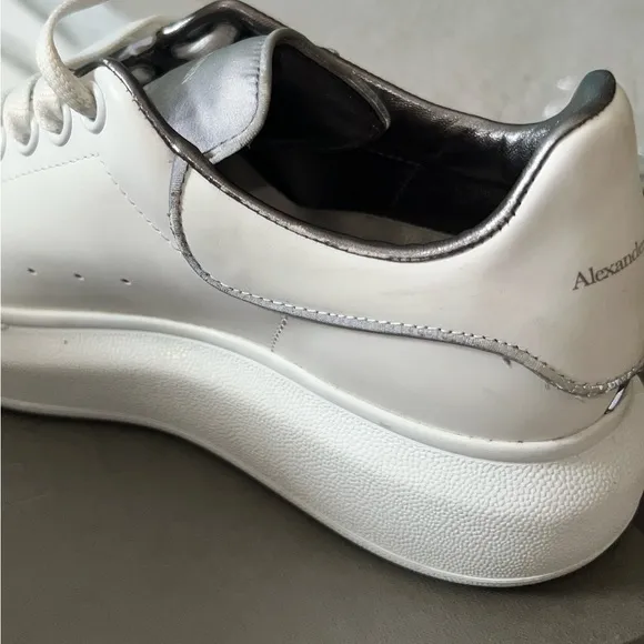 Alexander McQueen REFLECTIVE Platform Leather Sneakers