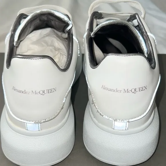 Alexander McQueen REFLECTIVE Platform Leather Sneakers
