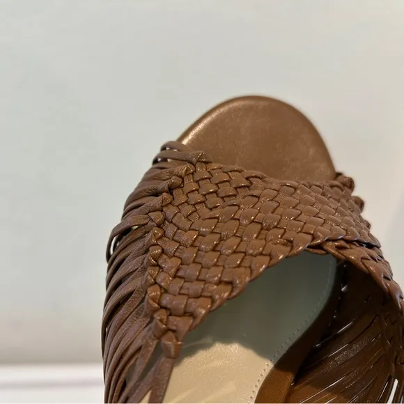 Alexandre Birman Ellie Woven Block Heel Slide Sandals, Size 36, New in Box