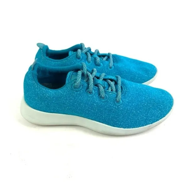 Allbirds 7 Wool Runners Shoes Thrive Teal Merino Lace Up Sneakers Womens