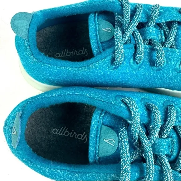 Allbirds 7 Wool Runners Shoes Thrive Teal Merino Lace Up Sneakers Womens