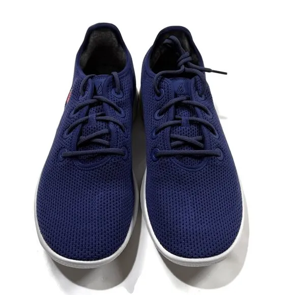 Allbirds Tree Runners Blue Ridge White Mens 13 New Box USA Logo Sneakers Shoes