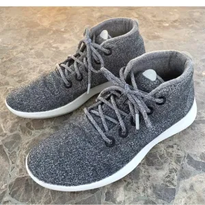 ALLBIRDS WRUM High Top Merino Wool Runner Up Mizzles Men's Sneakers Gray.