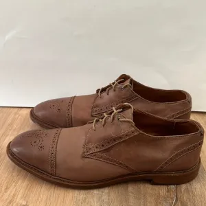 Allen Edmonds Bainbridge Brown Leather Captoe Derby Shoes Size Men's 12