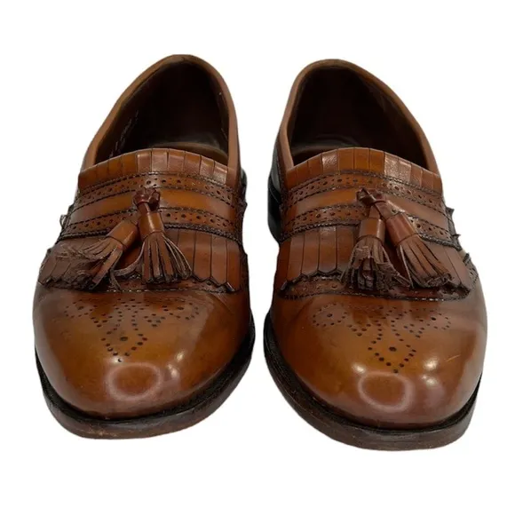 Allen Edmonds Brown Leather Tassel Slip On Shoes