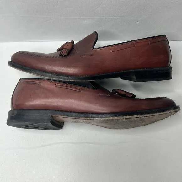 Allen Edmonds GRAYSON Bench Welt Brown Leather Tassel Loafers Men’s Size 10.5 C