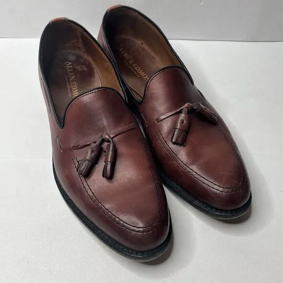Allen Edmonds GRAYSON Bench Welt Brown Leather Tassel Loafers Men’s Size 10.5 C