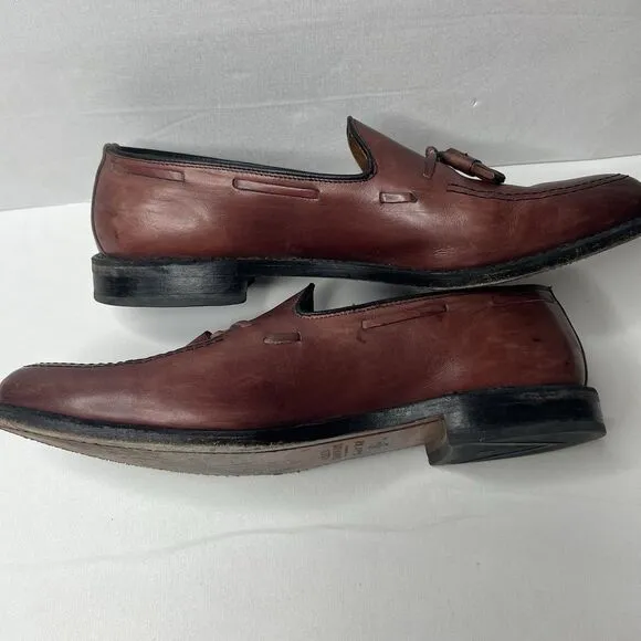 Allen Edmonds GRAYSON Bench Welt Brown Leather Tassel Loafers Men’s Size 10.5 C
