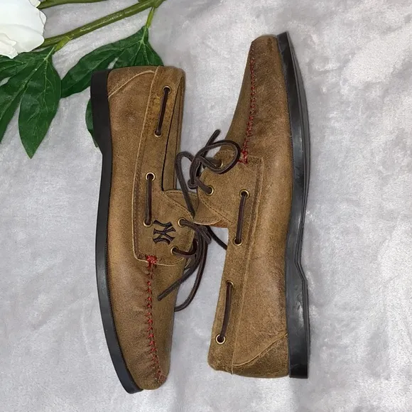 Allen Edmonds Sandlot NY Yankees Leather Shoes size 9D