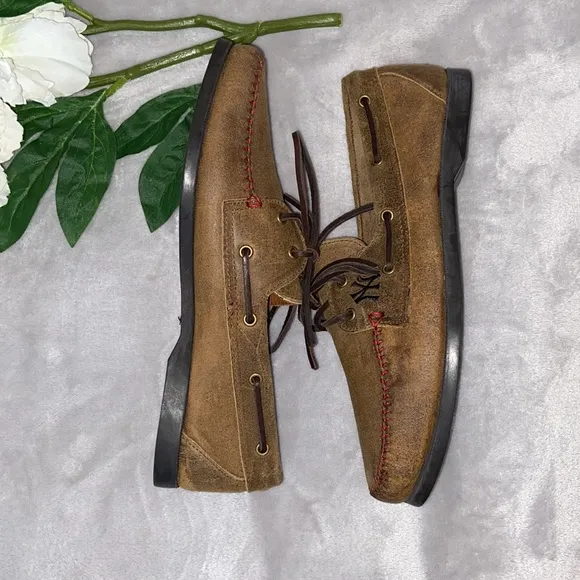 Allen Edmonds Sandlot NY Yankees Leather Shoes size 9D