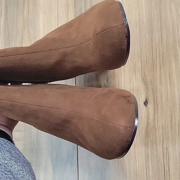 American Glamour Badgley Mischka Terra ADA heeled boots with