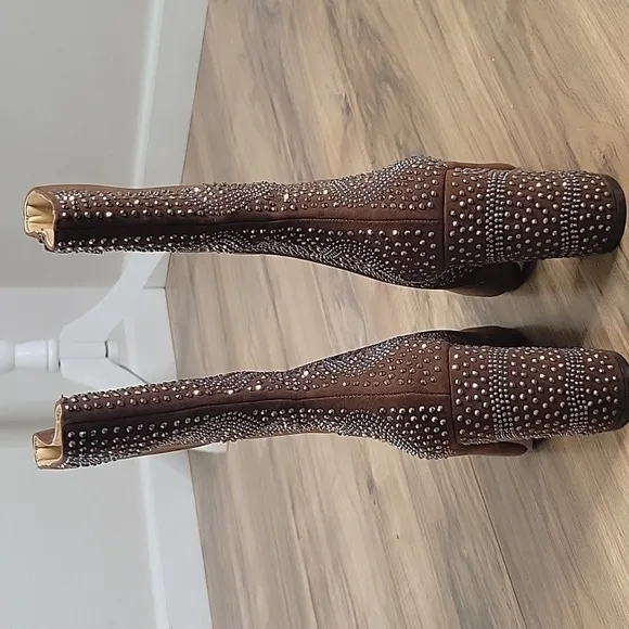 American Glamour Badgley Mischka Terra ADA heeled boots with