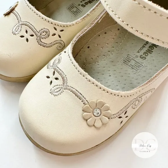 ANDANENES Girl Toddler Shoes IVORY Size 8