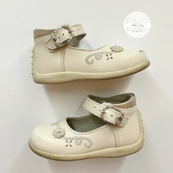 ANDANENES Girl Toddler Shoes IVORY Size 8