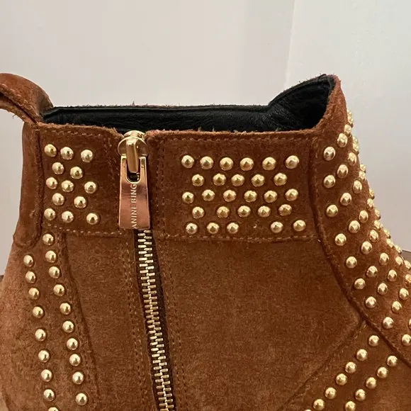 Anine Bing Charlie Boot Camel Brown Suede 39/9