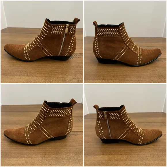 Anine Bing Charlie Boot Camel Brown Suede 39/9