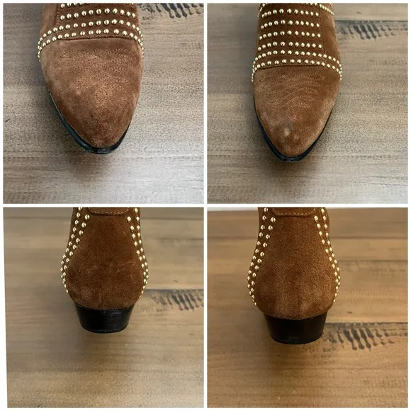 Anine Bing Charlie Boot Camel Brown Suede 39/9