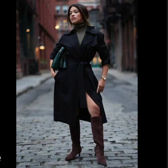 Anne Klein Akisela Boots in Black Suede