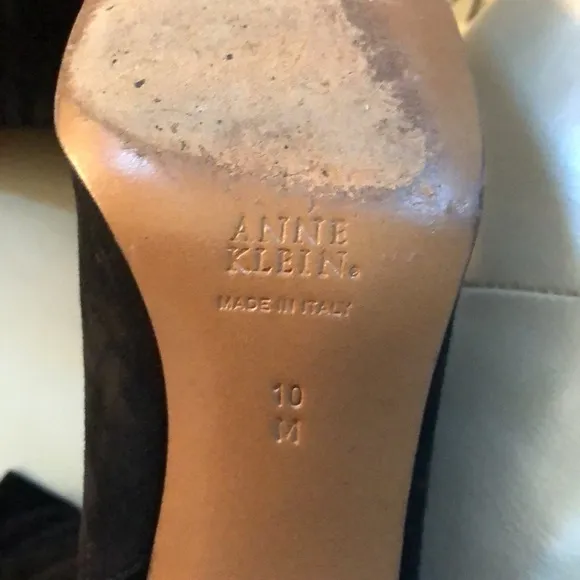 Anne Klein Tall Boots, Women’s Size 10M Black Suede