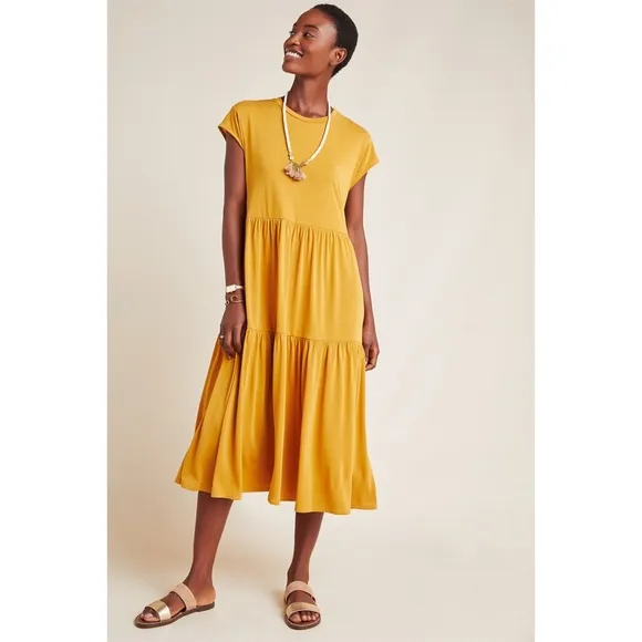 Anthropologie Sierra Knit Midi Dress