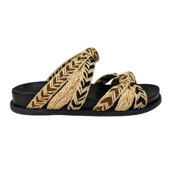 Anthropologie/Schutz Trassie Sporty Raffia Sandals EUC $148 Size 6B   S33356