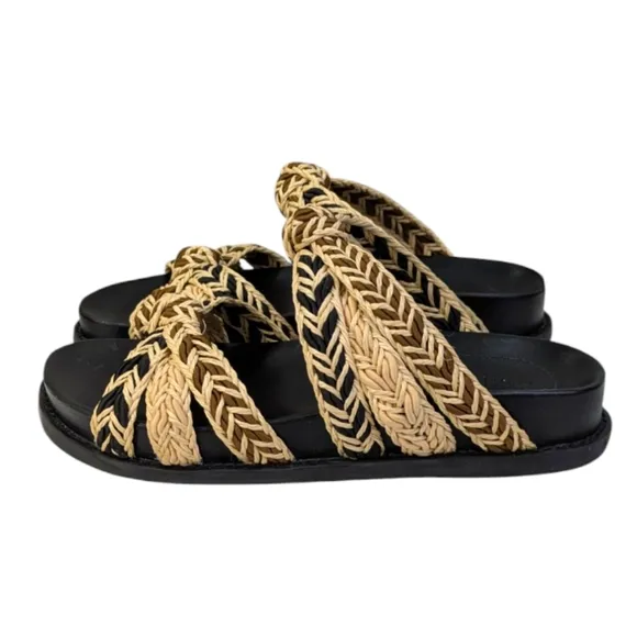 Anthropologie/Schutz Trassie Sporty Raffia Sandals EUC $148 Size 6B   S33356