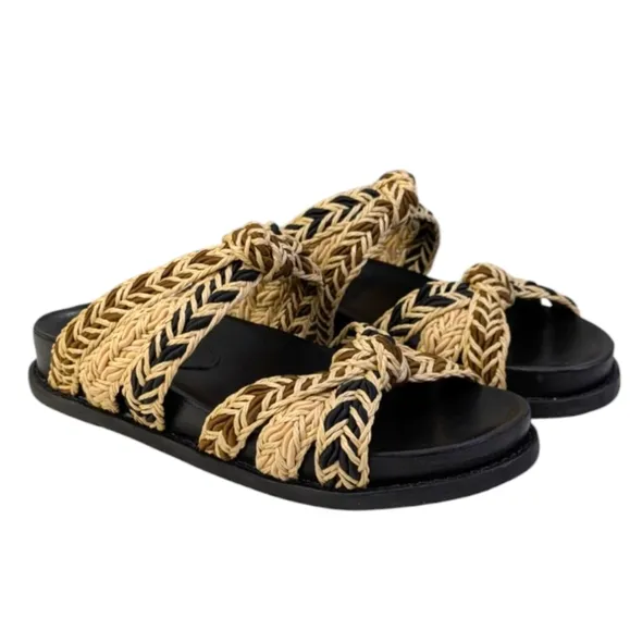 Anthropologie/Schutz Trassie Sporty Raffia Sandals EUC $148 Size 6B   S33356