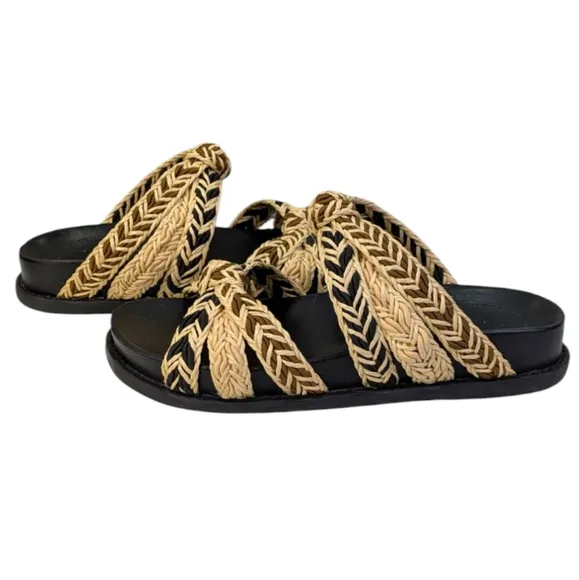 Anthropologie/Schutz Trassie Sporty Raffia Sandals EUC $148 Size 6B   S33356