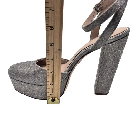 Antonio Melani Born on Fifth Size 9.5 M Liv Metallic Glitter Platform Pumps 668