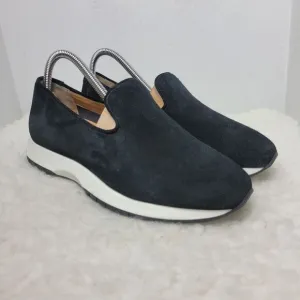 Aquatalia Karsyn Womens Sneaker Size 9.5 Black Suede Weatherproof Slip On Shoes