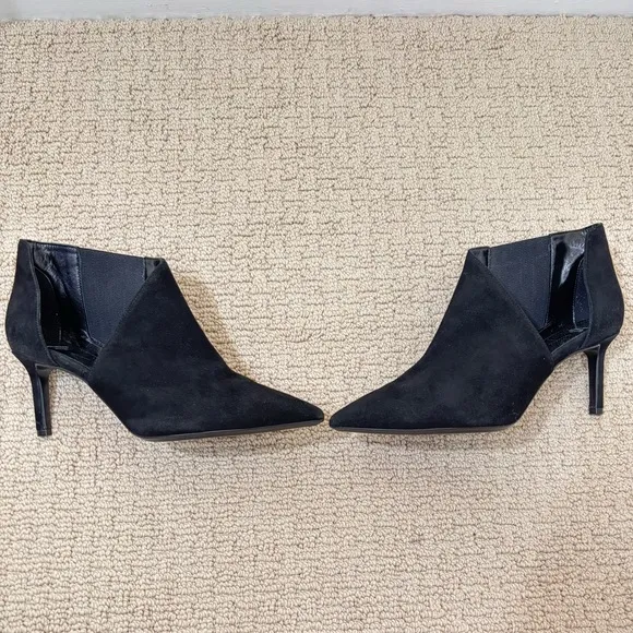 Aquatalia Suede Heeled Ankle Boots