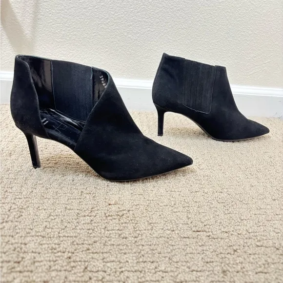 Aquatalia Suede Heeled Ankle Boots
