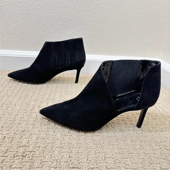 Aquatalia Suede Heeled Ankle Boots