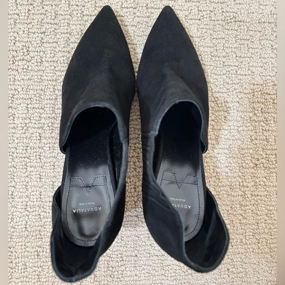 Aquatalia Suede Heeled Ankle Boots