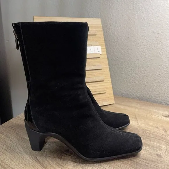 Aquatalia Black Suede Boots