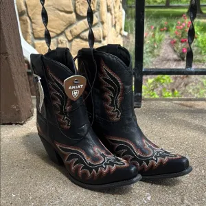 Ariat Black and Brown Western Boots