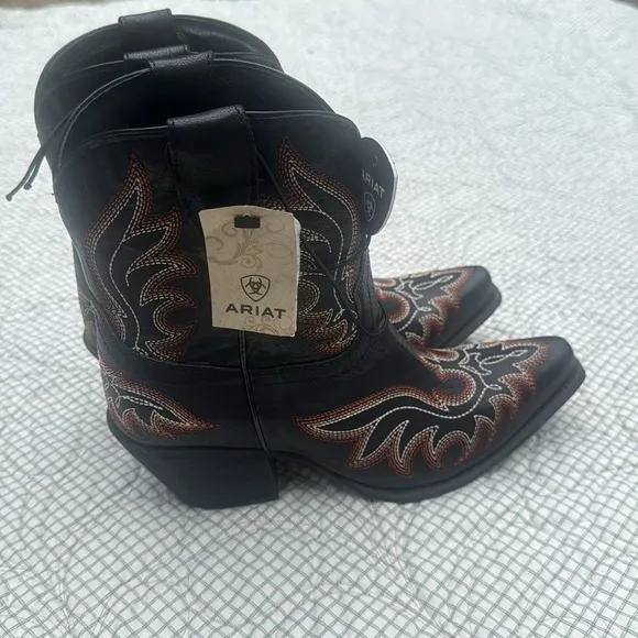 Ariat Black and Brown Western Boots