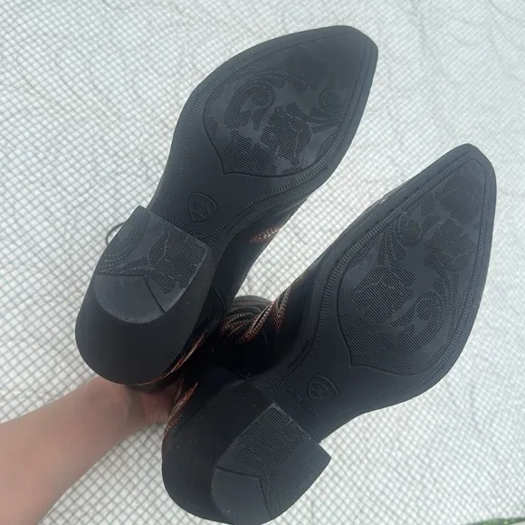 Ariat Black and Brown Western Boots